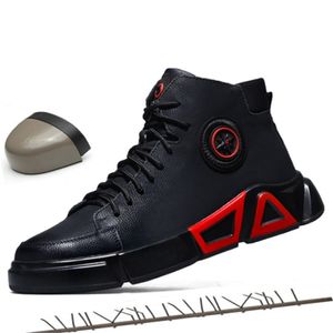 Designer de luxo High Water impermeável aço de tampa de tampa de segurança Sapatos de segurança tênis inquebráveis ​​Inverno botas de neve de neve masculino Motocicleta 201019