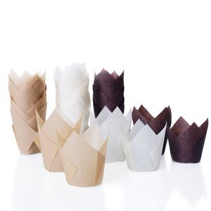 Tulip Paper Cupcake Baking Cups Household Cake Cup Disposable Oil Paper Tray