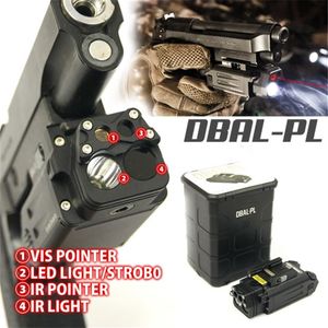 Tactical DBAL IR Red Laser Light Combo Airsoft LED Flashlight Paintball Hunting Shooting Pistol Gun Weapon Light188u