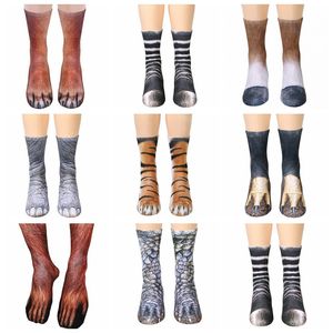 Носки для животных носков-носки 3D-печатные носки новинка лапы для животных носки для мужчин