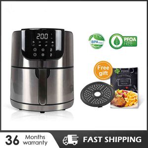 Smart Air Fryer Forno 5 litri Controllo digitale senza olio Airfryer elettrico Tostapane Display LCD Macchina da cucina intelligente T220819