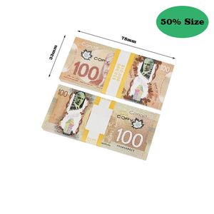 Опрементная игра Money 5 10 50 50 100 Copy Canadian Dollar Canada Banknotes Fake Notes Movie Reps262b