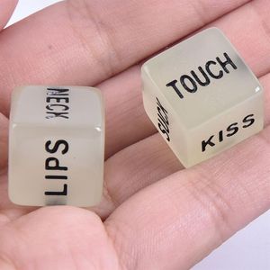 2pcs Funny Glow In Dark Love Dice Toys Adult Couple Lovers Games Aid Sex Party Toy Valentines Day Gift For Boyfriend Girlfriend272z