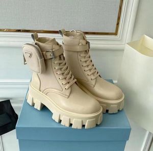 Men's and women's Martin boots Rois military-inspired nylon combat boots Bouch with ankle high-top shoes sneakers