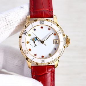 Fashion Women's Mechanical Watch 36mm Ceramic Armband Bezel Automatic Movement 9-Bit Sun Moon Star Morning Sapphire Mirror Womens Watch Montre de Luxe 2022