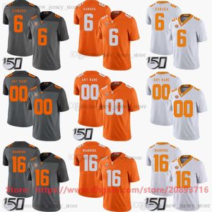 Personalizado 150th NCAA Football Jersey Homem Mulheres Crianças Meninos 16 Peyton Manning Tennessee Volunteers 6 Ain Kamara 92 Reggie White 14 Eric Berry 3