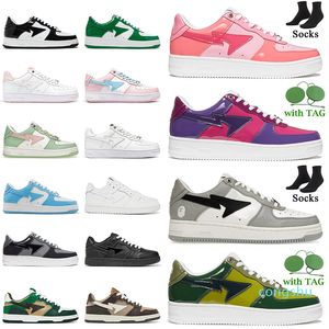 D STA Color SK Camo Combo Pink Casual Shoes for Women Mens Stas Purple Grey Black White Red Pastel Pack Green Orange Platform Trainers S S PLATM 15