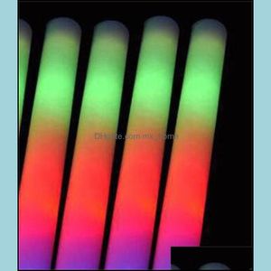 Led Light Sticks Foam Stick Colorf Flashing Batons Red Green Blue Up Festival Party Decoration Concert Prop Mxhome Drop Delive Mxhome Dhiyf