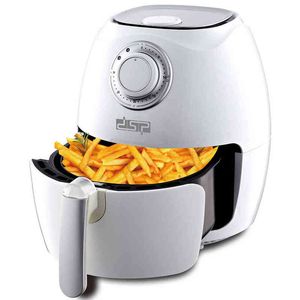 Hushållens multifunktionella beröring 2-3 Persons Oljefri Air Fryer 2.6L Automatiska Power-Off Protection Kitchen Appliances T220819