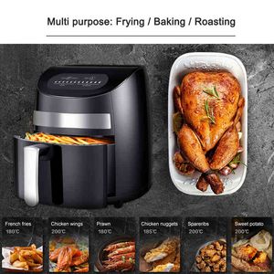 3L Air Fryer 1000W Electric Hot Air Fryer Forno LED Tela Digital Screen Nonticle Oil Freing Machine Baking Kitchen Uppations T220822