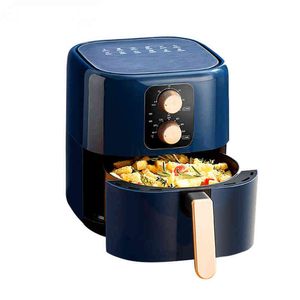 5L 가정용 에어 프라이스 전기 베이킹 오븐 자동 프렌치 튀김 제조업체 오일 무료 바베큐 도구 요리 기계 60 분 타이밍 T220819