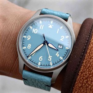 Pilot Titan Uhr Automatische Männer Sport Mechanische Armbanduhren 40mm Hommage Luxus Militär Leuchtende Uhren Nr. 2022