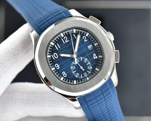 Butikowy męski zegarek automatyczny mechaniczny silikonowy pasek do zegarków srebrny 42mm luksusowa moda