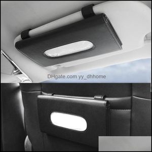 Outra decoração de casa de decoração de carro-tecido Toalhas conjuntos de carros solar de papel solar decoração de armazenamento de armazenamento interior para acessórios Drop yydhome dhpc9