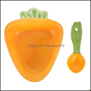 Tigelas 1 Conjunto de frutas de armazenamento Salada Salada Design Radish Spot Drop Drop Deliver