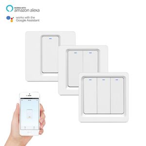 Tuya app Smart Wireless Remote Control Light Wall Switch EU knopversie Werk met Alexa Google Home240H