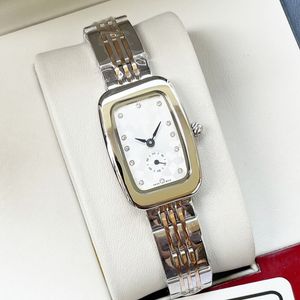 Модные женские часы 26 -миллиметровый Quartz Movement 316L из нержавеющей стали пояс роскошные часы дизайнер роскошные часы Orologio Montre Luxe Square Женщина