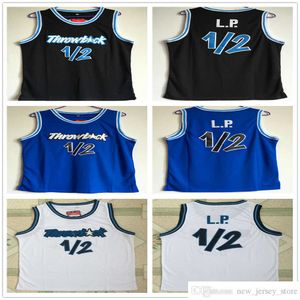 Zszyte koszulki do koszykówki NCAA College #1/2 L.P. Jersey Anfernee Penny Hardaway Lil White Black Blue