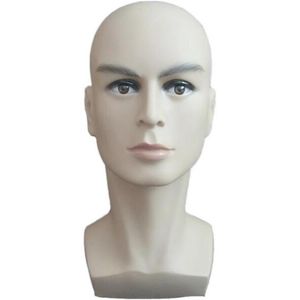 Übungsköpfe großhandel-Mannequin Kopfhut Display Perücken Training Head Herren Kopfmodell Oberkörper Display303f