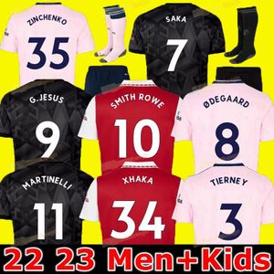 22 23 G.JESUS SMITH ROWE SAKA Fußballtrikot Fans Spielerversion ODEGAARD NKETIAH MARTINELLI TIERNEY 2022 2023 Fußballtrikots Hemd Männer Kinder Sets Uniformen