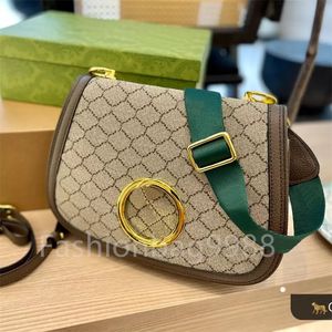 2022 kadın omuz çantaları Çanta bej beyaz kanvas deri küçük orta tasarımcı yüksek kaliteli Lüks Tasarımcı donanım yuvarlak birbirine Çanta Crossbody Çanta