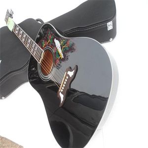 2021新規到着41インチブラックダブアコースティックギターローズウッドフィンガーボードスプルースボディ高品質カスタムショップ304D