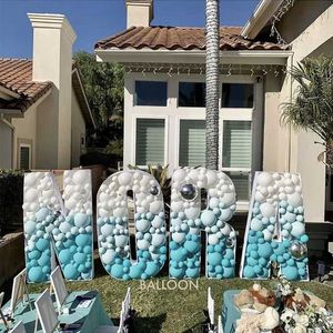 Party Decoration Big Giant Number Letters Mosaic Frames For Balloon One Love Baby Birthday Anniversary Wedding Backdrop Diy Standparty