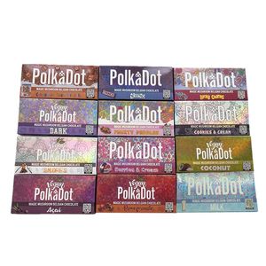 Polkadot Chocolate Bar Package Boxes 4G 4Gram Mushroom Chocolate Bars Packing with Compatible Chocolates Mold Holographic Sticker