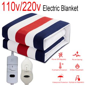 Blankets Gears Control Heating Heated Blanket Stripe Electric Manta Electrica Bed Warmer Pad 70 150 Cm/120 CmBlankets