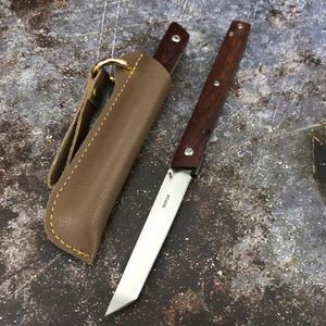 Wholesale knife blade resale online - CEO folding Knife CR18MOV Blade wooden handle camping pocket knife survival portable hunting tactics multiple EDC outdoor to352v