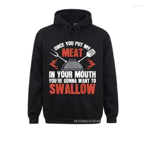 Men's Hoodies & Sweatshirts Dirty Adult Gift Hoodie Meat In Your Mouth BBQ Joke Tee Plain Novelty Clothes For Men Mother Day