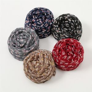 أزياء نساء Viscose وشاح Polka chrysanthemum foile hijab شالات ولف فولاردز echarpe femme