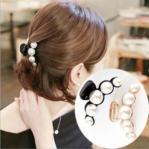 Korean style Girls Hairpin pearl Acrylic Hair accessories Adult headdress fashion Big clip Grab Horse clip delivery2543