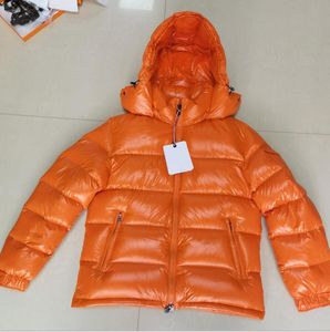 Herren-Daunen-Monclai-Jacke, Nylon-Parkas, Designer-Mantel, Reißverschlusstaschen, abnehmbare Kapuze mit Schnappverschluss