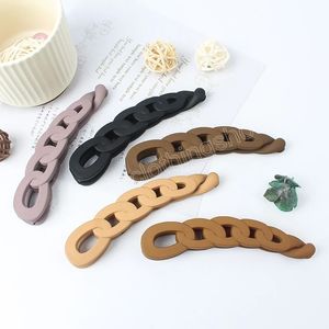 12CM Frosted Banana Clip Hairpins For Women Ponytail Hold Hair Crab Barrette Girls Fashion Summer Hair Accessories