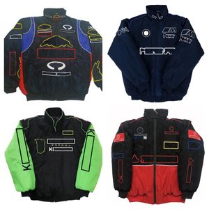 Winter neue F1 Racing voll bestickte LOGO-Jacke