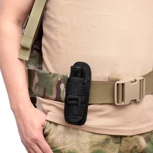 Tactical Waist packs Flashlight Set 360 Degrees Rotatable Pouch Holster Torch Case Belt Torch Cover Hunting Lighting Accessories