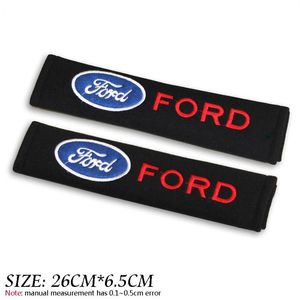 2pcs lot Car Safety Belt Cover Shoulder Pads for Ford focus fiesta kuga mondeo ecosport mk2 Seat Belt Cover Car Styling For BMW2498