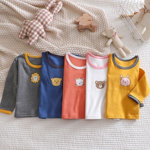 T-shirts Autumn Children's T-shirt Cotton Long-sleeved Boy Baby Girl Cartoon Fashion Bottoming Shirt Single Cute TopT-shirts T-shirtsT-shirt