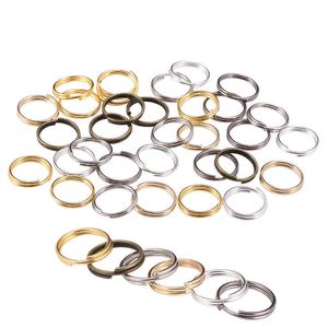 50-200pcs/działka 4-20 mm otwarte pierścienie skoku podwójne pętle podzielone złącza do tworzenia biżuterii DIY