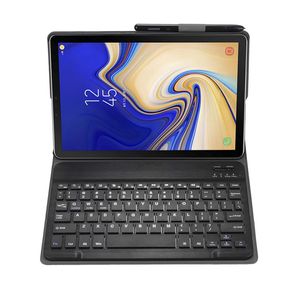 Samsung Galaxy Tab S5E T720 T725 Tablet Stylus2867のBluetoothキーボード付きPUレザーケーススマートカバー