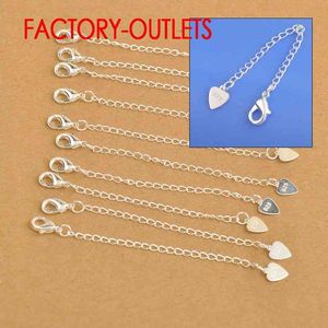 Оптовые выводы модных ювелирных украшений Ameeli Extension Chains с застежкой лобстеров сердца для браслетов ожерелья для ожерелья