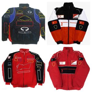 New Motorcycle Racing Wear Winter Fully Embroidered LOGO Car Jacket