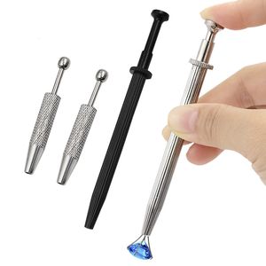 Professionella handverktyg sätter 3/4 pärlor hållare pick-up diamant ädelstenar prong tweezer catcher grabber hög precision kropp tatuering piercing verktygsprof