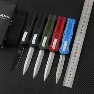 Wholesale self defense knife set for sale - Group buy Benchmade Infidel Double action Automatic knives D2 Steel EDC Pocket A017 A019 Tactical gear Survival knife with sheath BM810230Q3025