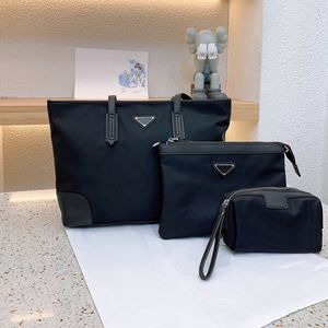 Sale 3 piece set high quality nylon shopping bag men women handbags hobo purses woman handbag Cosmetic bag clutch fashion totes Designers bags