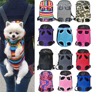 Capas de assento de carro de cachorro Pet Transportes Backpack Transesh Bag Bag ao ar livre viagens respiráveis ​​portáteis para cães Catsdog