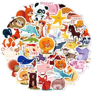 50PCS Graffiti Skateboard Stickers Funny animals For Car Baby Scrapbooking Pencil Case Diary Phone Laptop Planner Decoration Book Album Kids Toys DIY Decals