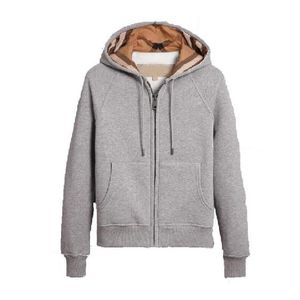 Tasarımcılar Fermuar Kadınlar İnce Hoodie Kazak Markalar İlkbahar Sonbahar Ve Kış Pamuk Top Boyut S-XXL Toptan Tops ile Yüksek Kalite Bayan Kapüşonlular Kazak Ceketler