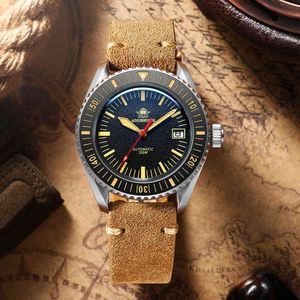 AddiesDive 2022 Hot Sell Men Cover Cover Sapphire Watch Japan NH35 Steel ES Automatic Wrist Fashion Dive Luminous